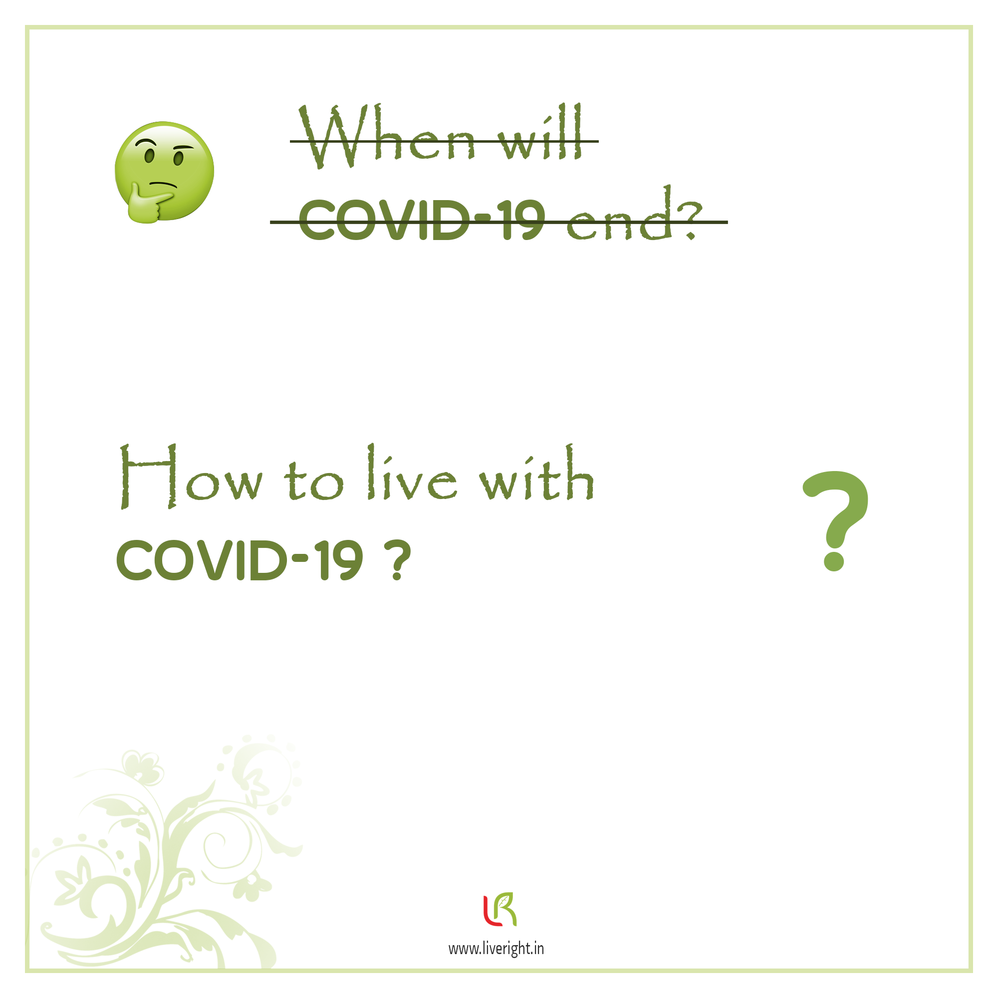 How to live with covid-19 ?