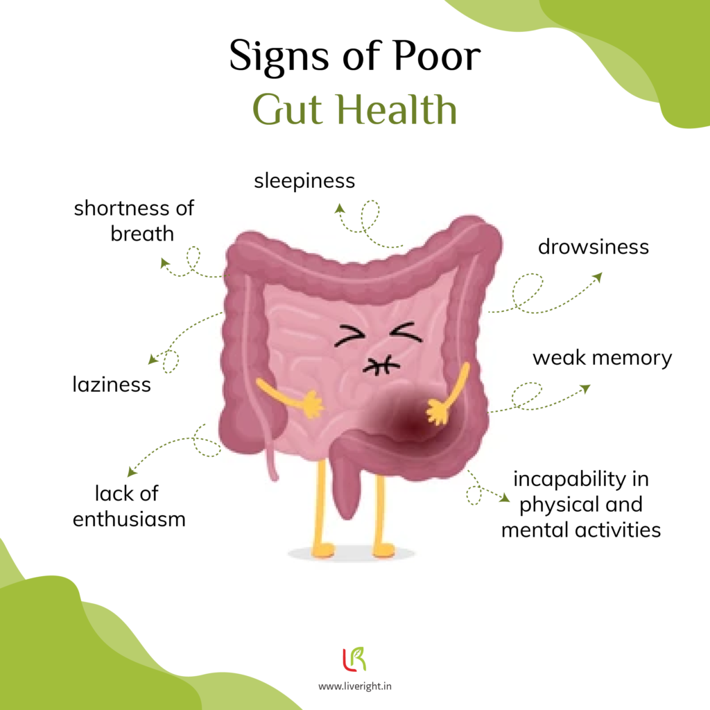 Signs of poor gut health