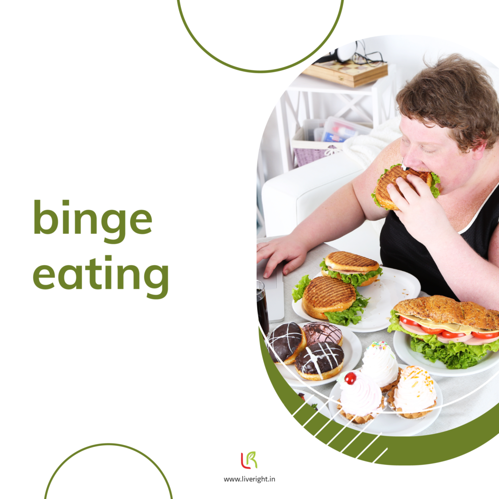 Binge eating - unhealthy eating habits